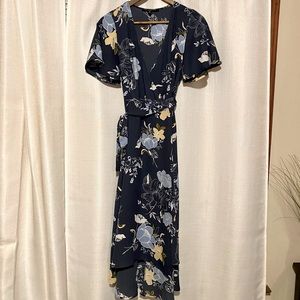 Floral wrap dress